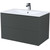 Тумба подвесная с раковиной Iddis Bild 80 см BIL80G0i95K, тёмно-серый - фото 2