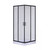 Душевое ограждение Taliente 100x100 см TA-10102-1CB, чёрный/прозрачное - фото 