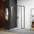 Душевое ограждение Aquatek 100x100 см AQ ARI KV 10020GM, оружейная сталь/прозрачное - фото 