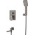 Душевая система для ванны Cezares SLIDER-VDSET-GM, оружейная сталь - фото 5