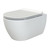 Унитаз-биде подвесной безободковый Boheme Bianca 963-SET-2-MW с тонкой крышкой микролифт, белый матовый - фото 