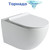 Унитаз подвесной безободковый SantiLine SL-5002T-MW с тонкой крышкой микролифт (система смыва Торнадо) белый матовый - фото 