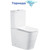 Унитаз-компакт безободковый Cerutti SPA Manlio 10618 с тонкой крышкой микролифт (система смыва Торнадо) - фото 