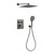 Душевая система для душа с термостатом Grocenberg GB5040BG, графит - фото 