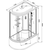 Душевая кабина Avacan 110x80 см EM4511R, хром/узор (безсиликоновая сборка) - фото 17