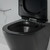 Унитаз подвесной безободковый EvaGold EG070003 с тонкой крышкой микролифт, чёрный матовый - фото 5
