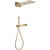 Душевая система для душа с термостатом Abber Rund AF8752G, золото матовый - фото 