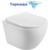 Унитаз подвесной безободковый BelBagno MARINO-TOR BB7026CH-TOR/SC (система смыва торнадо) с тонкой крышкой микролифт - фото 
