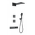 Душевая система для душа с термостатом Wonzon & Woghand WW-D4538-A-MB, чёрный матовый - фото 