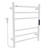 Полотенцесушитель электрический Abber Standard П6 630x500 мм AH4606MW, белый матовый - фото 3