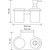 Дозатор для жидкого мыла со стаканом WasserKraft Kammel K-8389 - фото 4