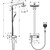 Душевая стойка с термостатом Hansgrohe Raindance Select E 300 2jet Showerpipe 27126400, белый/хром - фото 5