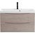Тумба подвесная с раковиной BelBagno MARINO-900-2C-SO-RG-P 90 см, Rovere Grigio - фото 