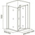 Душевое ограждение Bas Infinity SD+SP G-CH 80х80 см, хром/матовое - фото 4
