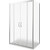 Душевое ограждение Bas Infinity WTW-TD+SP G-CH 150х90 см, хром/матовое - фото 
