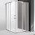 Душевое ограждение Cezares 120х120 см MOLVENO-A-22-90+30-P-Cr, хром/матовое - фото 