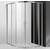 Душевое ограждение Cezares 120х110 см MOLVENO-RH-22-120/110-C-Cr-IV, хром/прозрачное - фото 