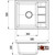 Кухонная мойка Emar EMQ-1580.Q, агат, Цвет производителя: агат - фото 2