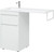 Тумба напольная с раковиной-столешницей Aquanet Токио 110 см 239289 L, белый - фото 10