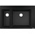 Кухонная мойка Hansgrohe S51 S510-F635 43315170, чёрный графит - фото 