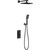 Душевая система для душа с термостатом Timo Petruma SX-5059/03SM, черный матовый - фото 