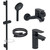 Набор смесителей 3 в 1 для ванны с коротким изливом Jacob Delafon Oscar E29847RU-BL, черный матовый - фото 