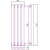 Радиатор Сунержа Эстет-1 180х500 мм (4 секции) 00-0301-5004 универсальное подключение - фото 5