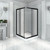 Душевое ограждение Радомир Дрим 110x90 см, черный/матовое - фото 