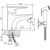 Смеситель для раковины с лейкой для биде Haiba HB1268 - фото 2