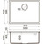 Кухонная мойка Omoikiri Tedori 54-U GR 4993540, leningrad grey, Цвет производителя: Leningrad Grey - фото 2