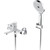 Смеситель для ванны с душевым гарнитуром Gappo G3203-8, белый/хром - фото 