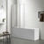 Шторка для ванны Azario Preston 90x150 см NFC6433, хром/прозрачное - фото 2