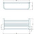 Полка для полотенец Haiba HB8424-4, цвет бронза - фото 2