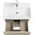Тумба подвесная с раковиной Roca Oleta 60 см A857639515, капучино - фото 4