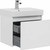 Тумба подвесная с раковиной Aquanet Nova Lite 60 см 242574 (1 ящик) белый, Цвет фасада: белый - фото 6
