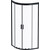 Душевое ограждение Am.Pm Gem 80x80 см W90G-401-080BT, черный/прозрачное - фото 