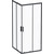 Душевое ограждение Am.Pm Gem S Square Slide 90x90 см W93G-403-090BT, черный/прозрачное - фото 
