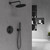 Душевая система для душа с термостатом Vincea VSFW-101TMB, черный матовый - фото 2