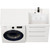 Тумба напольная с раковиной Mirsant Soho quadro 120 см R (раковина Fly2), белый - фото 5