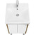 Тумба универсальная с раковиной Акватон Сканди Doors 45 см 1A278701SDZ90, дуб рустикальный/белый глянцевый (ножки в комплекте) - фото 4