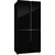 Холодильник Side by Side NordFrost RFQ 510 NFGB inverter (чёрное стекло) - фото 