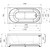 Ванна акриловая Радомир Виктория Лайт 150x70 см (в комплекте каркас), Размер - мм: 1500х700 - фото 8