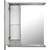 Зеркало-шкаф Loranto Florena 60 см CS00086983 L, светлый бетон - фото 5