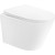 Унитаз подвесной безободковый Abber Bequem AC1102T с тонкой крышкой микролифт (Система смыва торнадо), Цвет производителя: белый - фото 2