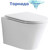 Унитаз подвесной безободковый Tece Spring 9700997 с тонкой крышкой микролифт (система смыва торнадо) - фото 