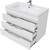 Тумба напольная с раковиной Mirsant Soho Quadro 100 см, белый - фото 4