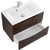 Тумба подвесная с раковиной BelBagno MARINO-650-2C-SO-RW-P 65 см, Rovere Moro - фото 3