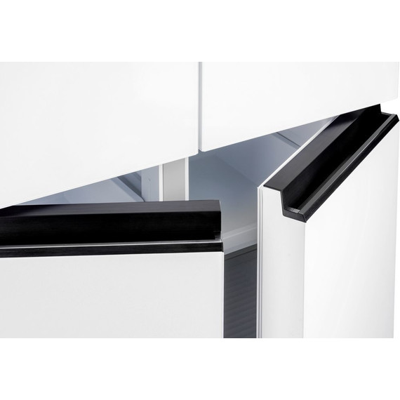 Холодильник Side by Side NordFrost RFQ 450 NFGW inverter (белое стекло) - фото 4