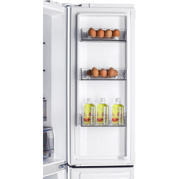 Холодильник Side by Side NordFrost RFQ 450 NFGW inverter (белое стекло) - фото 6