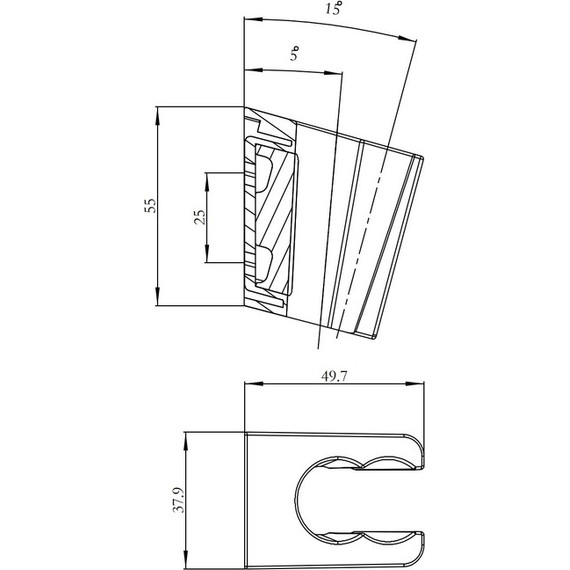 Держатель душевой лейки Iddis Optima Home 080BC00i53 - фото 3